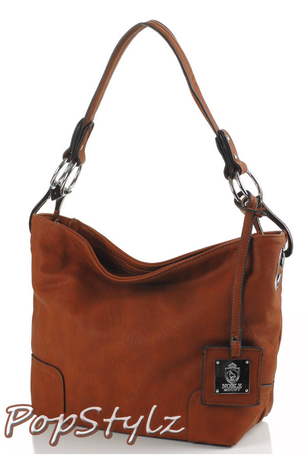 Noble Mount Simple Classic Brown Hobo-Handbag