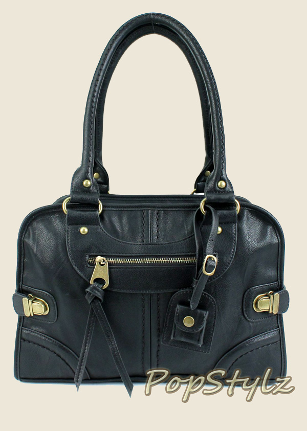 Scarleton Vintage Black Satchel Handbag