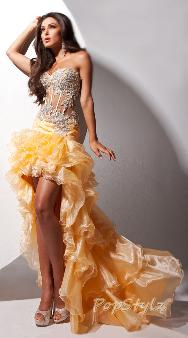Tony Bowls Yellow Le Gala Spring 2013 Gown- TB113500