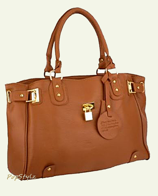 MG Collection Lucca Gamour Padlock Designer Handbag
