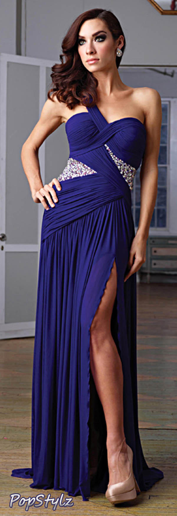 Terani Couture e1345 Purple Evening Gown