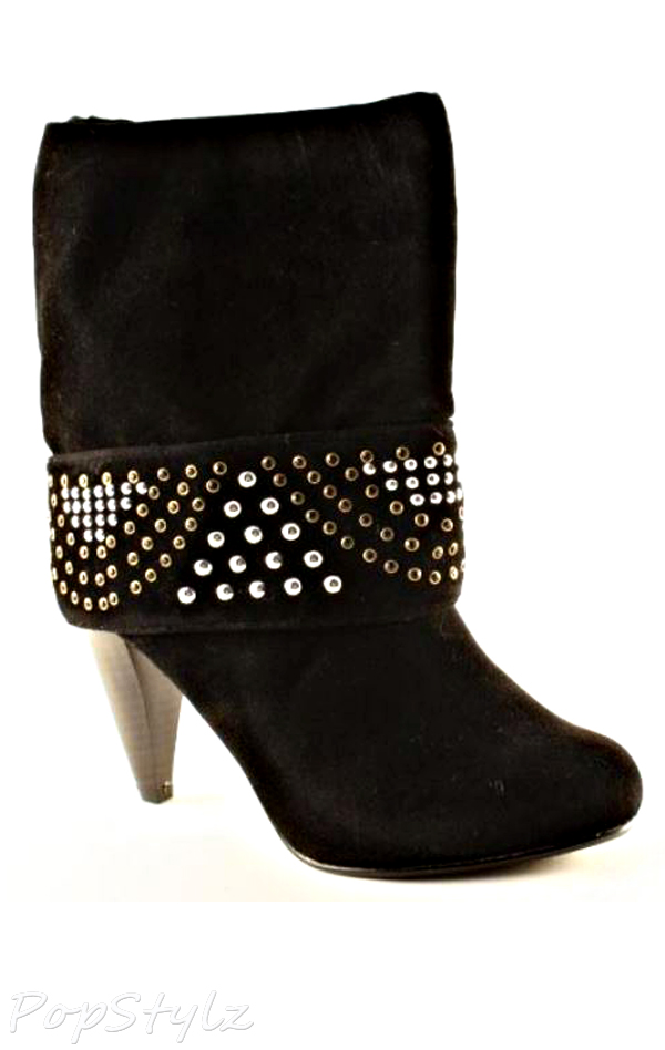 Qupid Luxe Metal Cuffed Booties