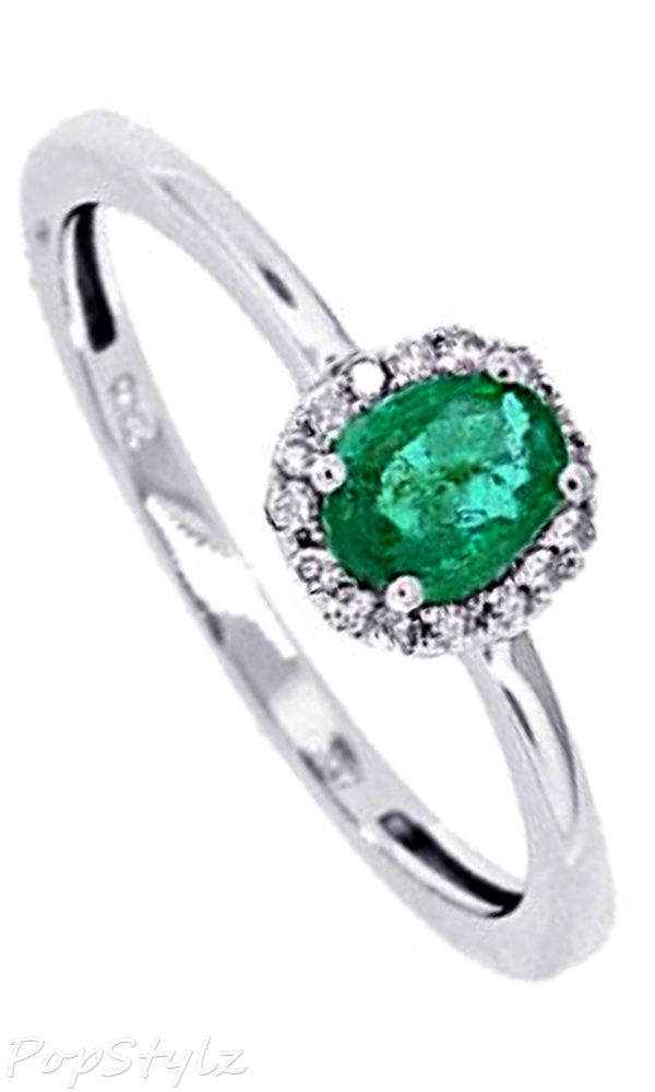 Genuine Emerald & Diamonds Ring