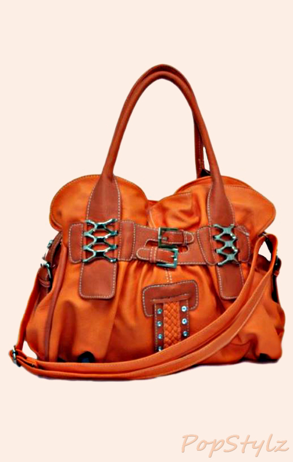 Curated Baubles "030" Leatherette Satchel Handbag