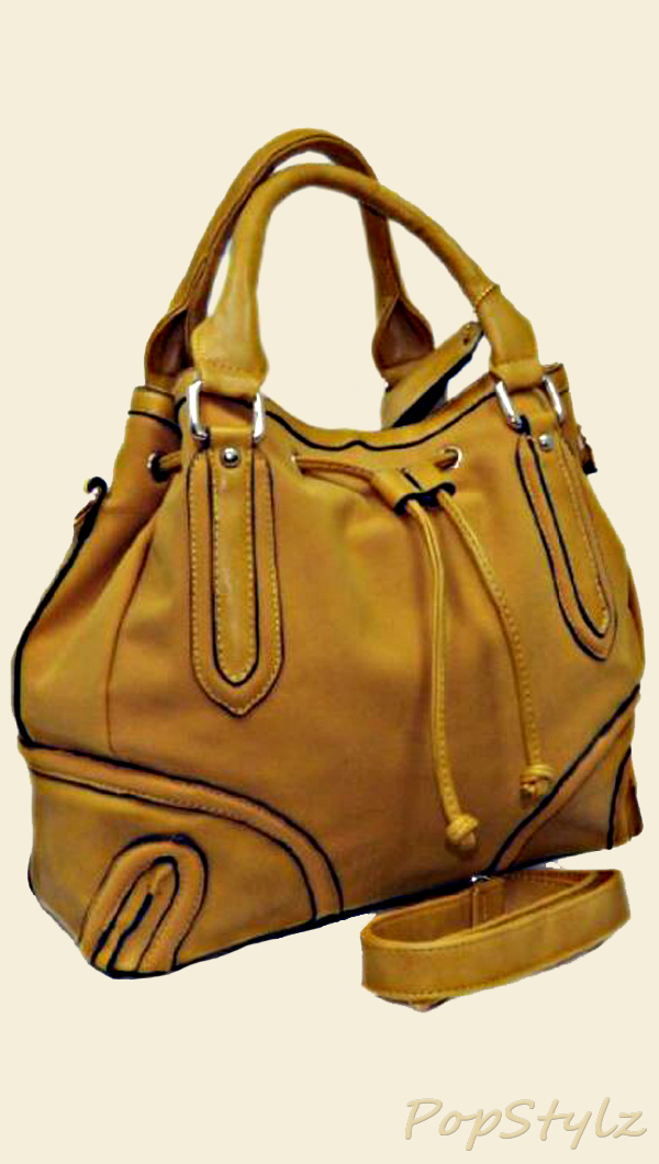 Curated Baubles "189" Leatherette Satchel Handbag