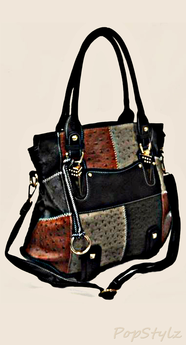 Curated Baubles "201" Leatherette Satchel Handbag