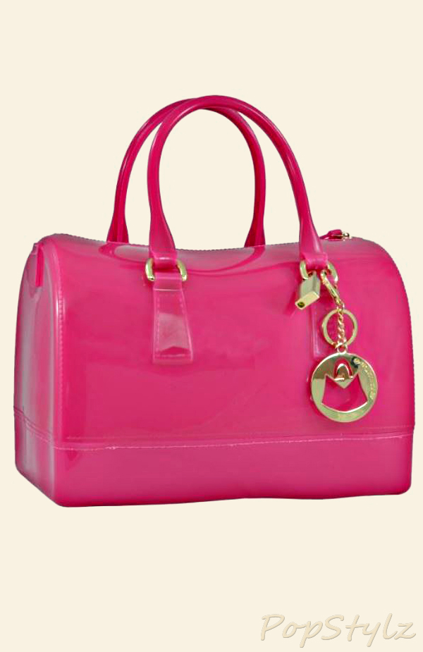 MG Collection FARA Crystal Candy Barrel Tote Handbag