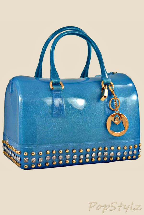 MG Collection MILA Dazzling Glitter Rhinestones Studded Candy Handbag