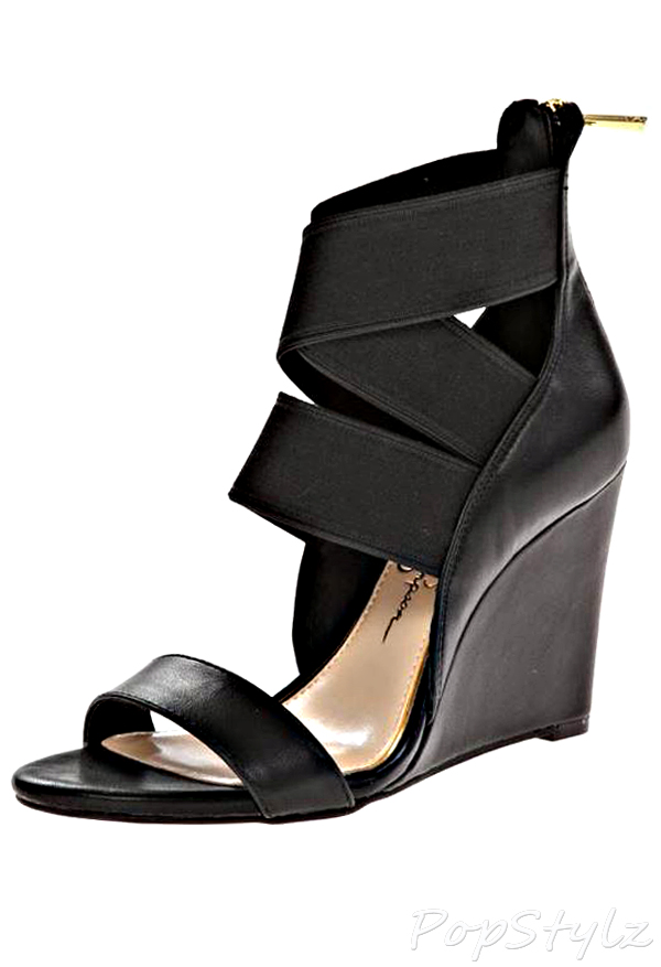 Jessica Simpson Maddalo Sleek Leather Wedge Sandal