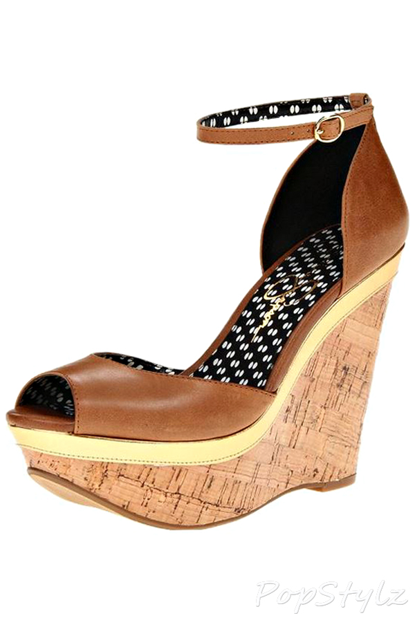 Jessica Simpson Keira Wedge Leather Sandal