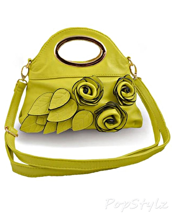 OMG Styles Rosette Clutch Handbag