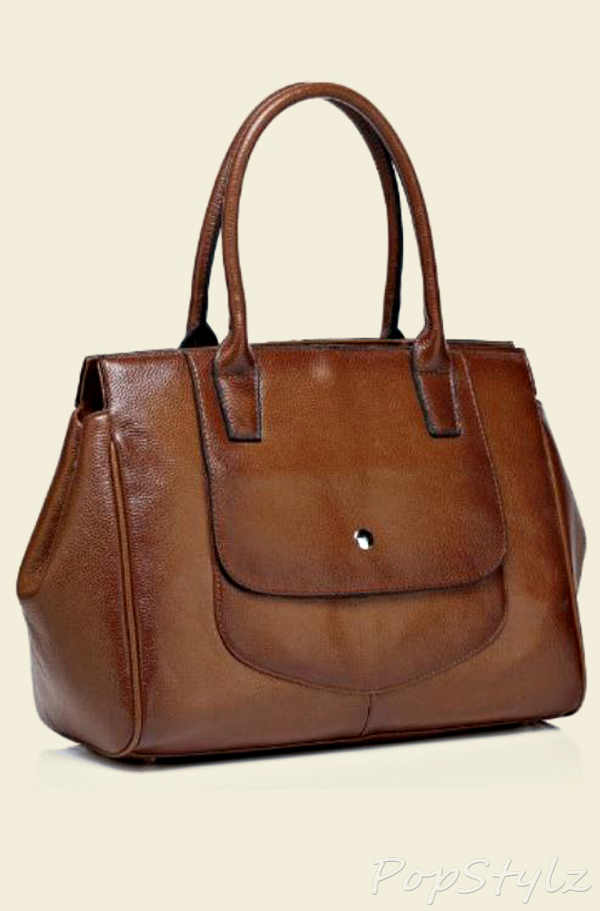 Vicenzo Enilda Vintage Leather Tote Shoulder Bag