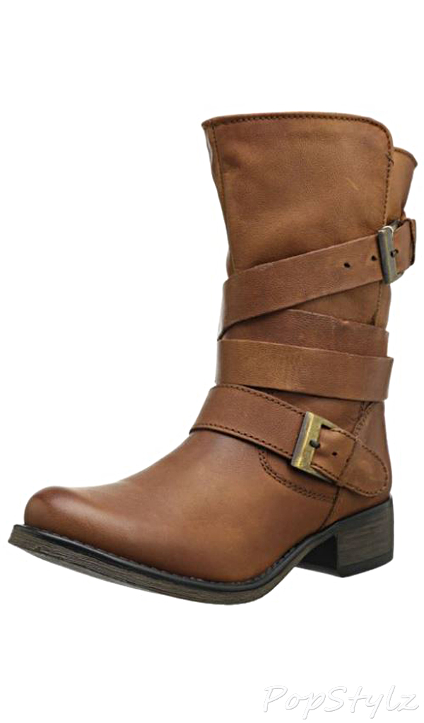 Steve Madden Brewzzer Leather Motorcycle Boot
