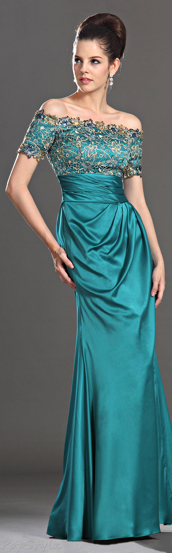 eDressit Elegant Beaded Gown