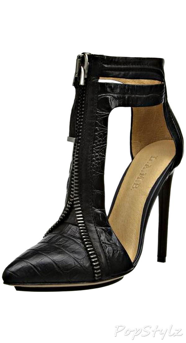 L.A.M.B Daisey Leather Dress Bootie
