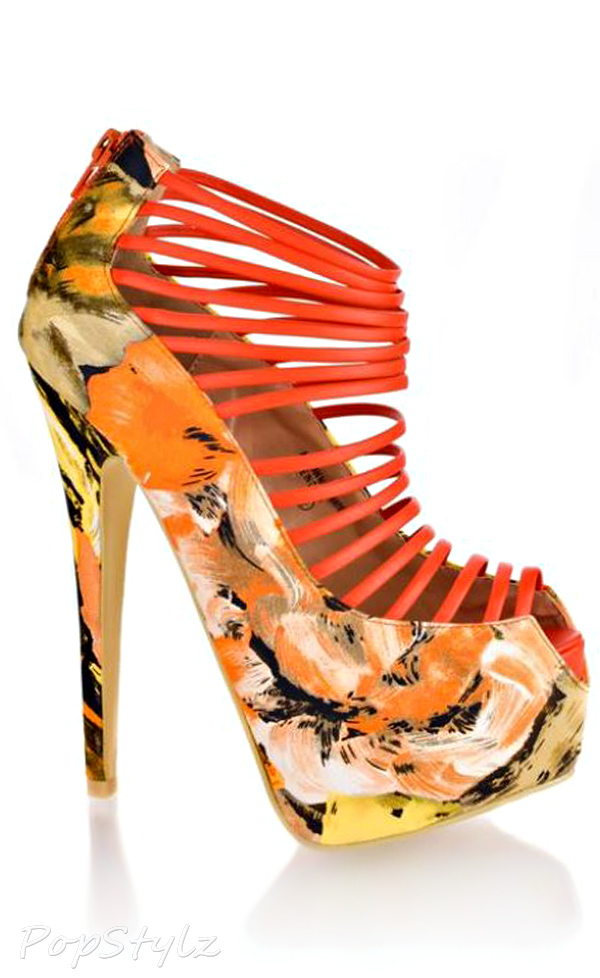 Sully's Abstract Strappy Stiletto