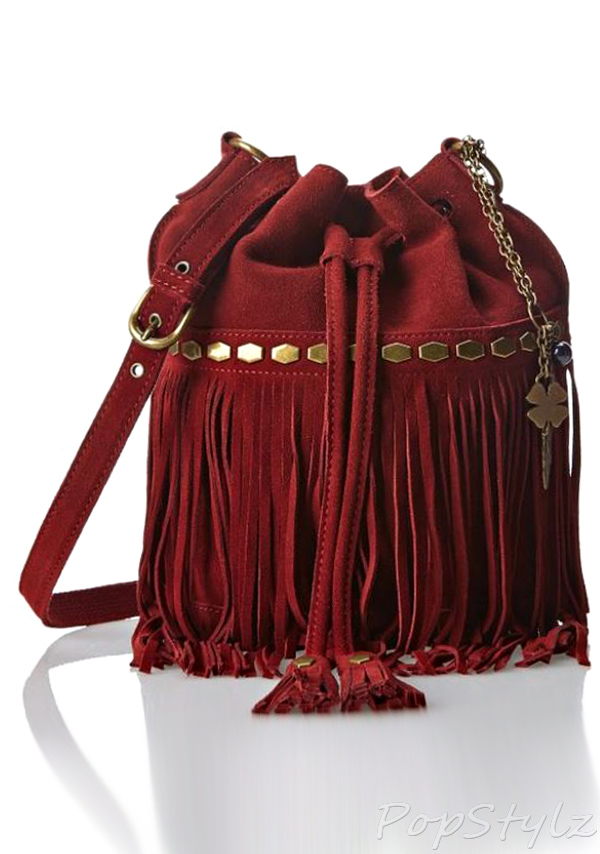 Lucky Brand Nirvana Drawstring Leather Handbag