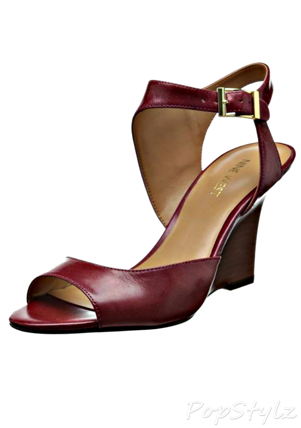 Nine West Edeneva Leather Wedge Sandal