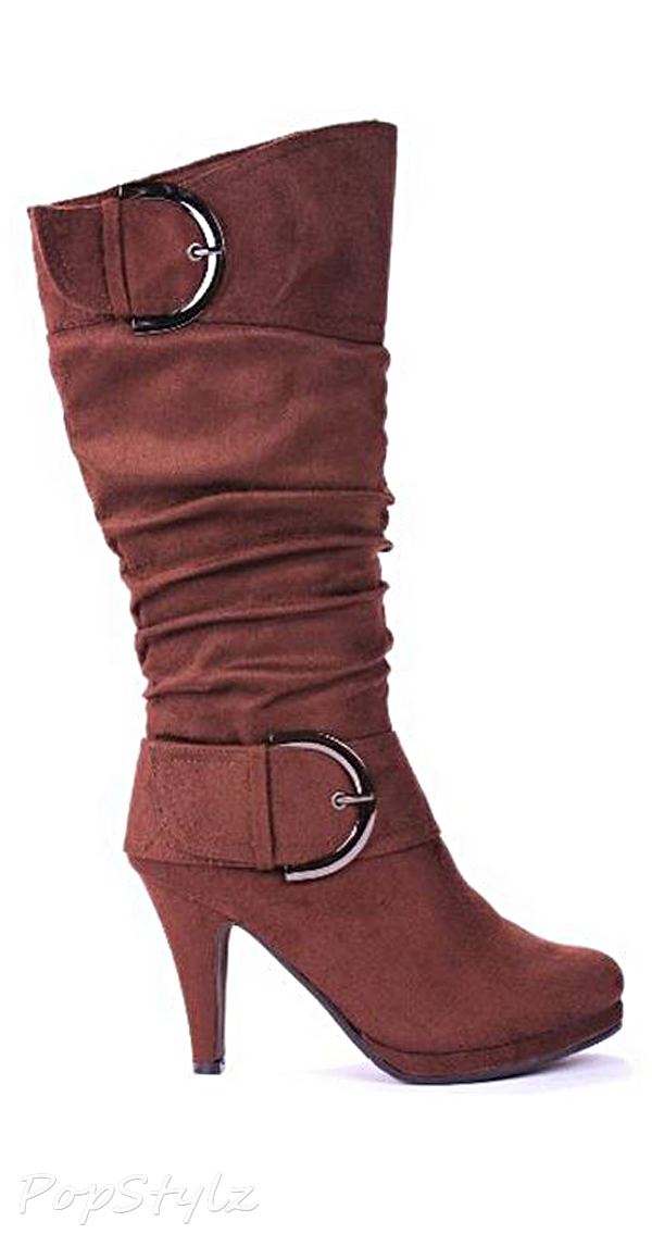 JJF Shoes Page30 Two Buckle Mid-Calf Slouch Boot