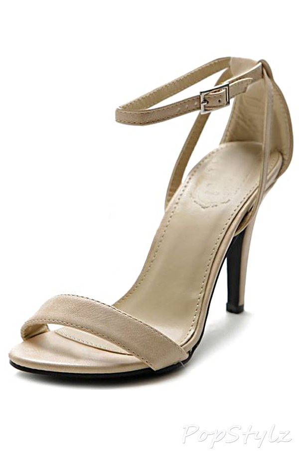 Ollio Ankle Strap High Heel Dress Sandal