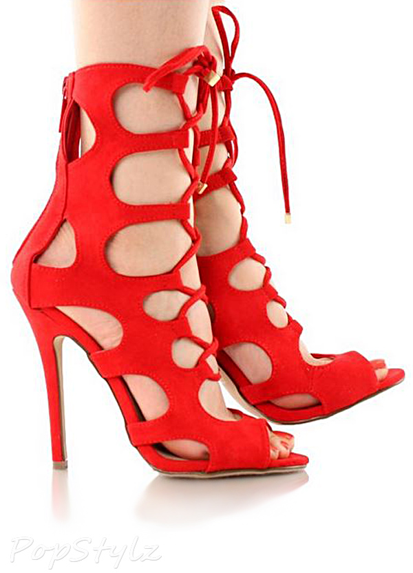 Breckelle's Roma-31 Fashion Gladiator Heel Sandal