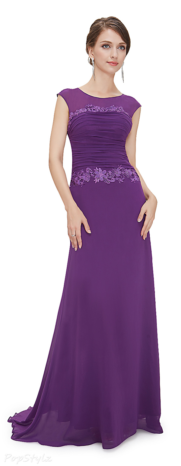 Ever Pretty 08369 Trailing Ruched Long Dress