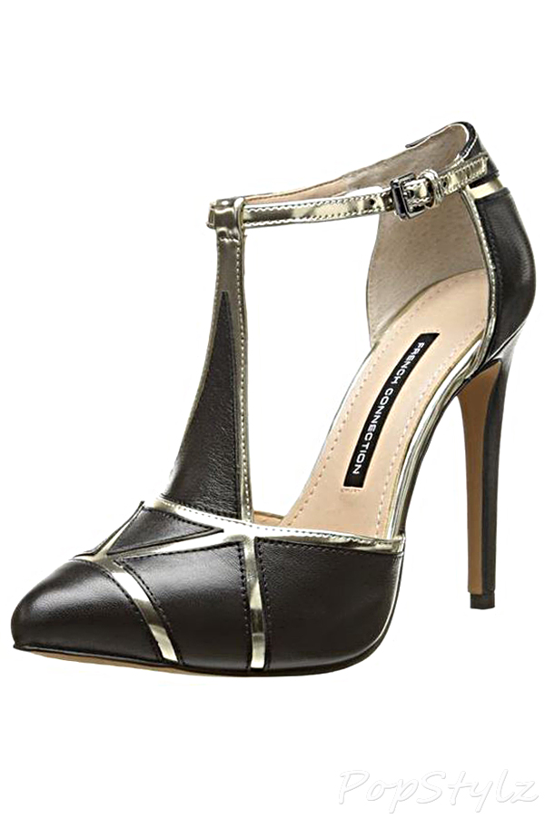 French Connection Candice Platform Leather Pump
