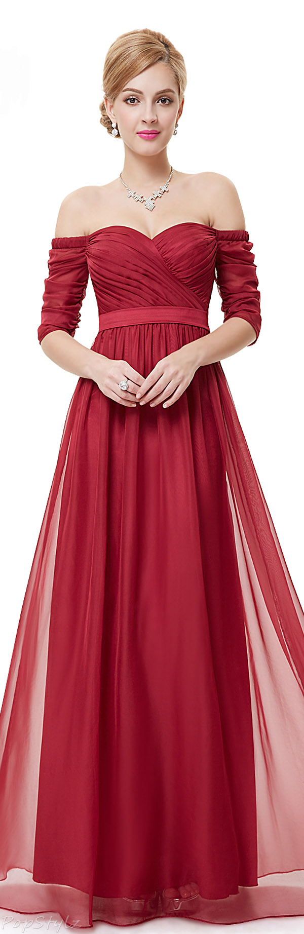 Ever Pretty 08411 Off Shoulder Sweetheart Evening Gown
