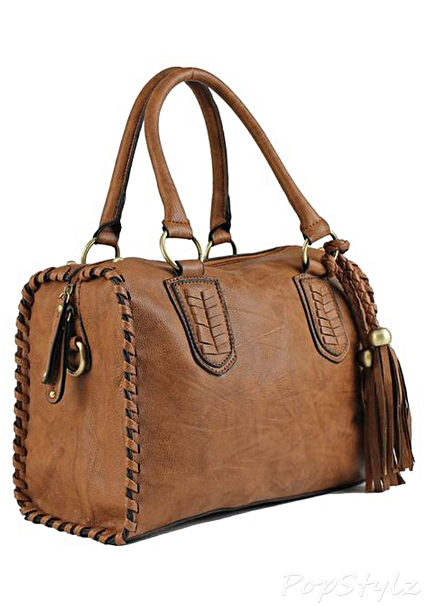 Scarleton H1113 Vintage Top Zip Satchel Handbag