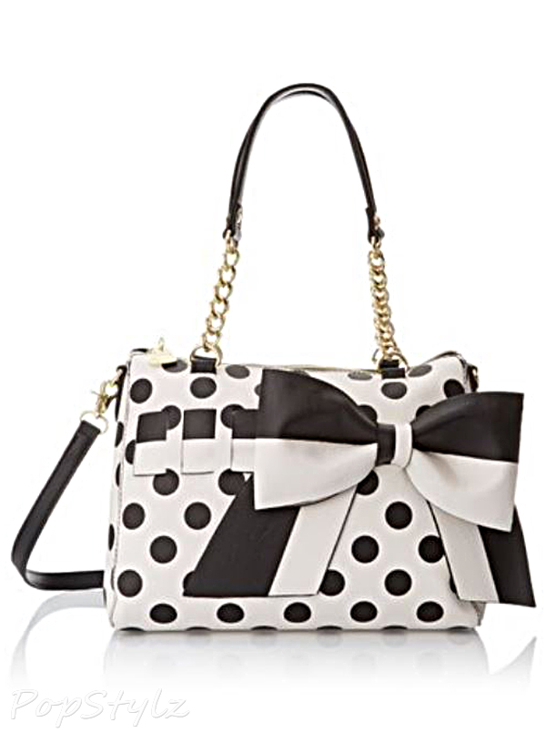 Betsey Johnson Gift Me Baby Satchel Top Handle Handbag