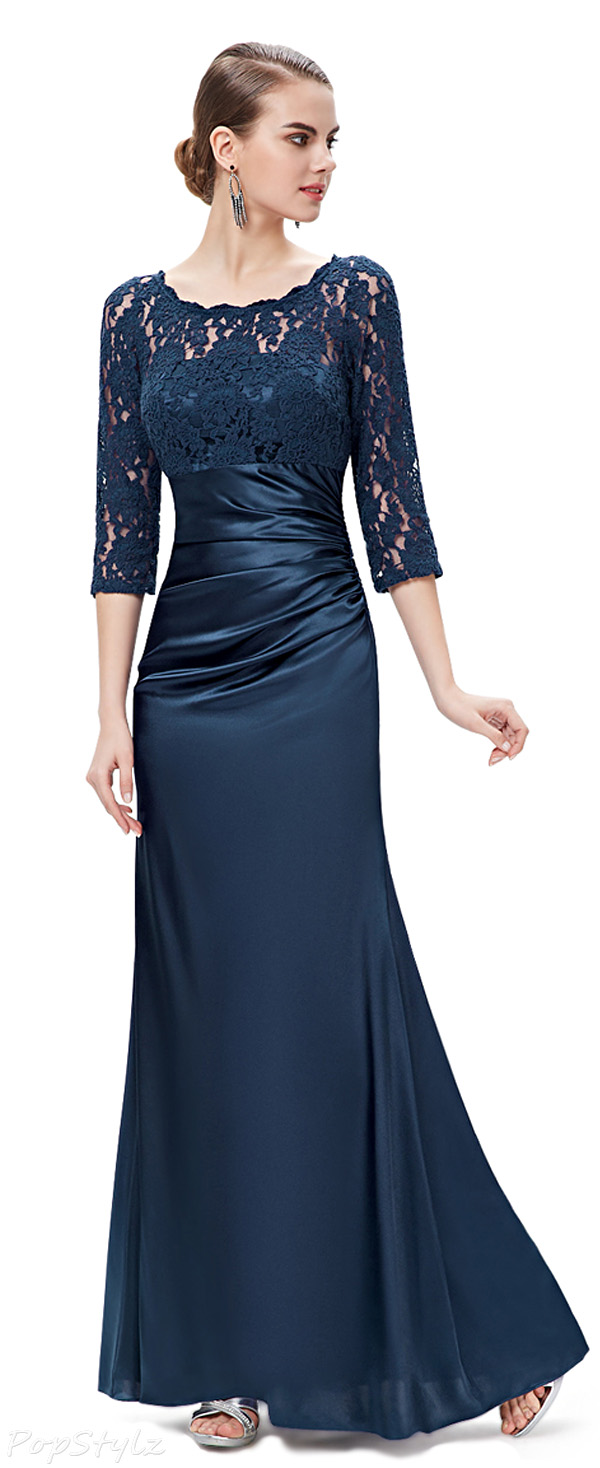 Ever Pretty 09882 Elegant Lace Long Sleeve Formal Evening Dress