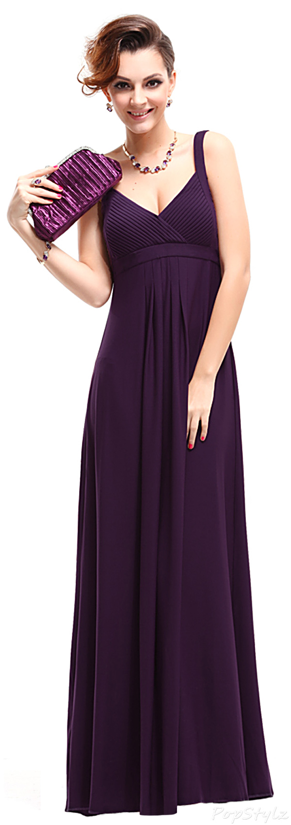 Ever Pretty 09102 Charming Ruched Bust Long Dress
