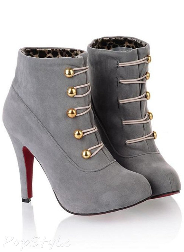Charm Foot Vintage High Heel Ankle Boot
