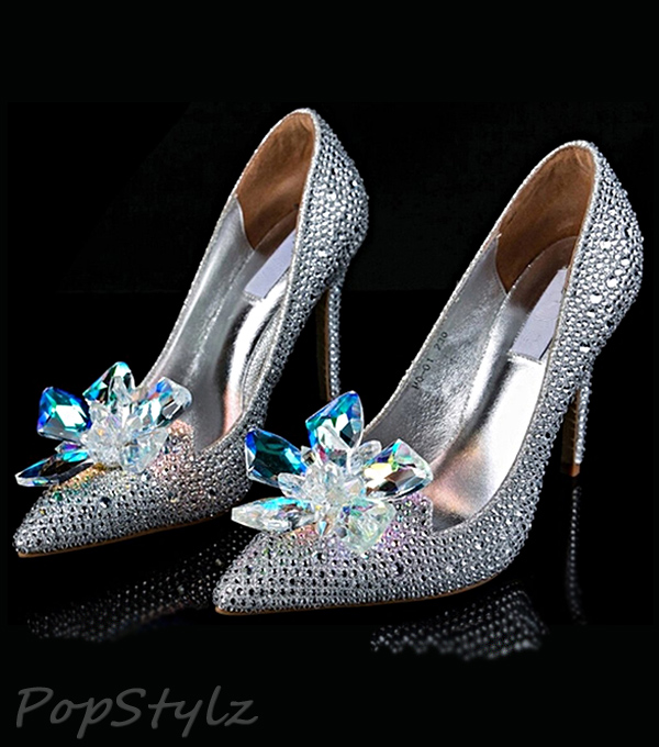 Littleboutique Cinderella Princess Crystal Dress Heels