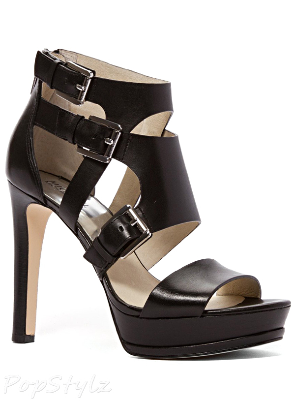 Michael Kors Women's Lucinda Back Zip Leather Sandal