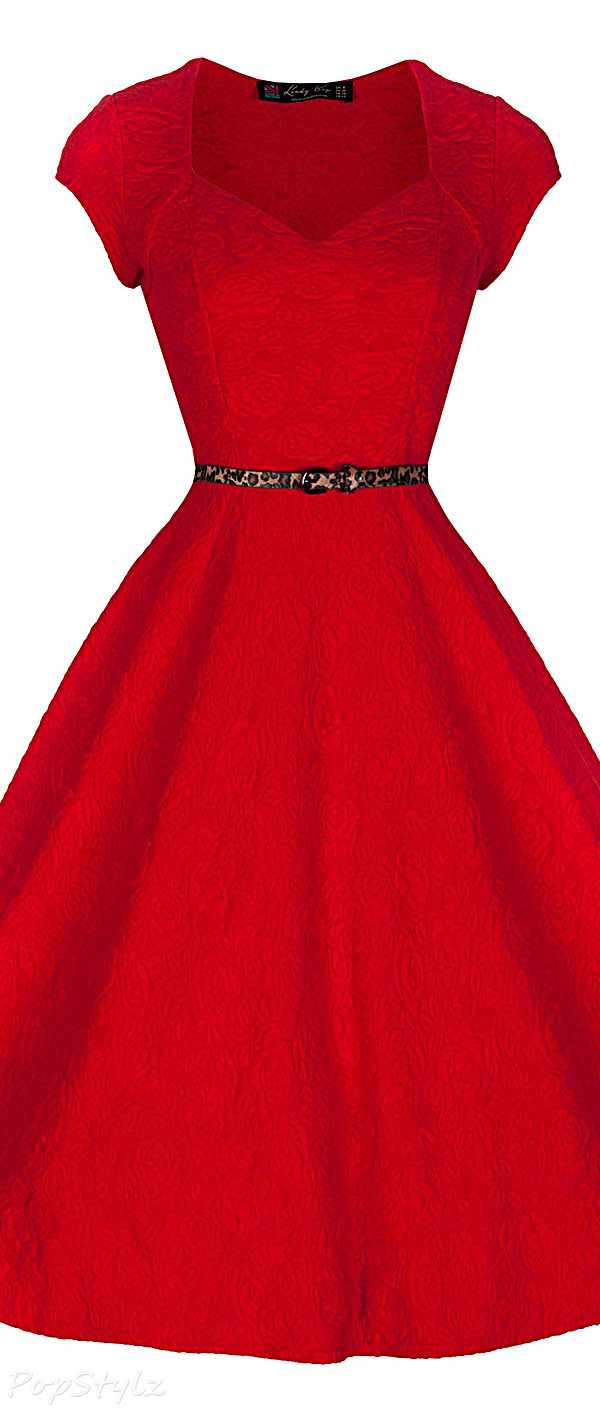 Lindy Bop 'Victoria' Sweetheart Vintage 50's Swing Dress