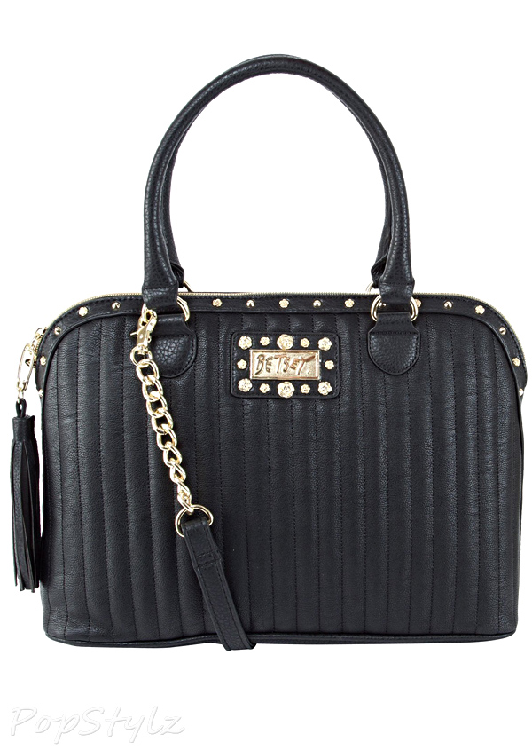 Betsey Johnson Pretty In Punk Dome Satchel Bag