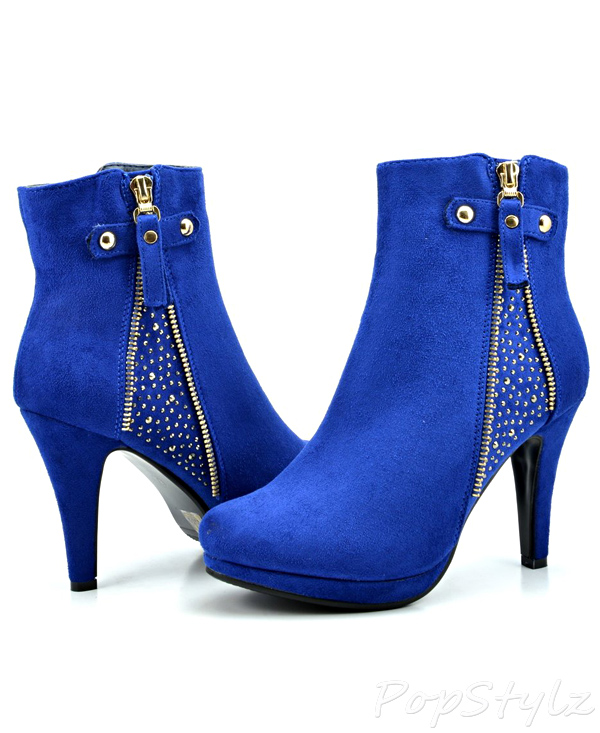 Dream Pairs Cecile Chic Rhinestone Embellished Bootie
