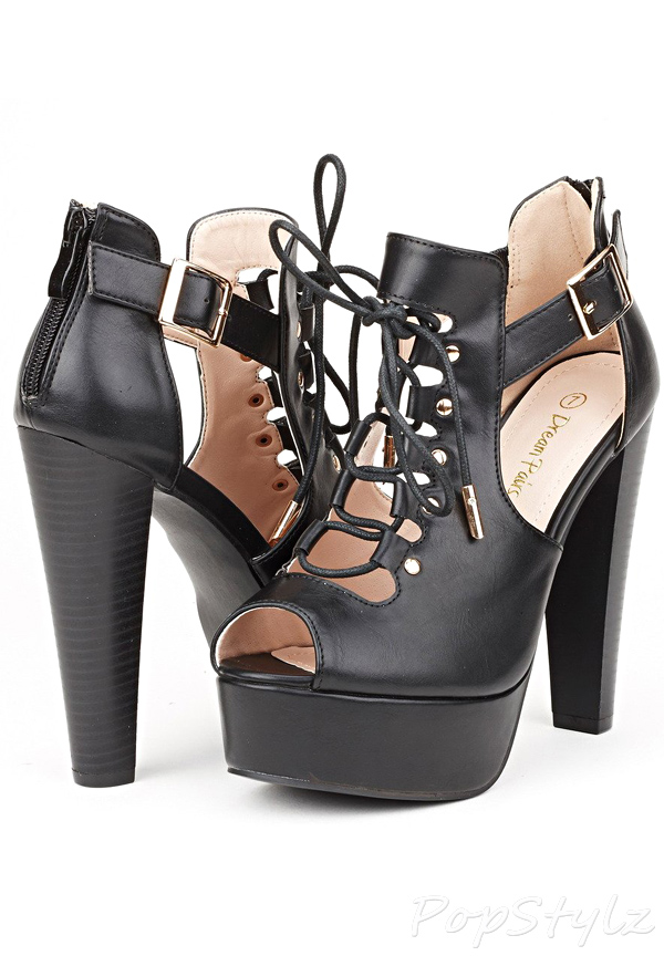 Dream Pairs XENA Lace-Up Gladiator Pump Sandal