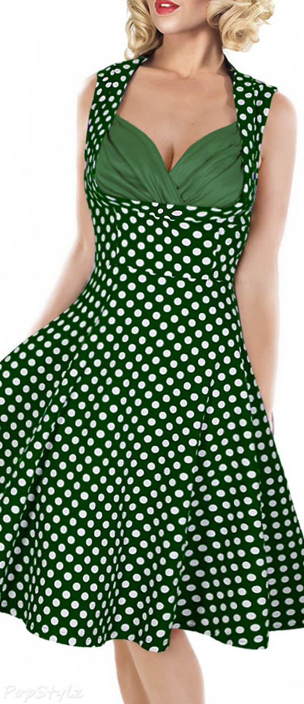 MIUSOL Vintage Casual Polka Dot 1950'S Retro Dress