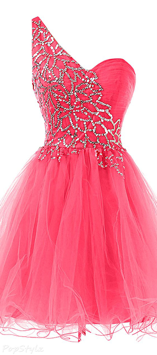 Sunvary Tulle Sweety Girls Short Formal Gown