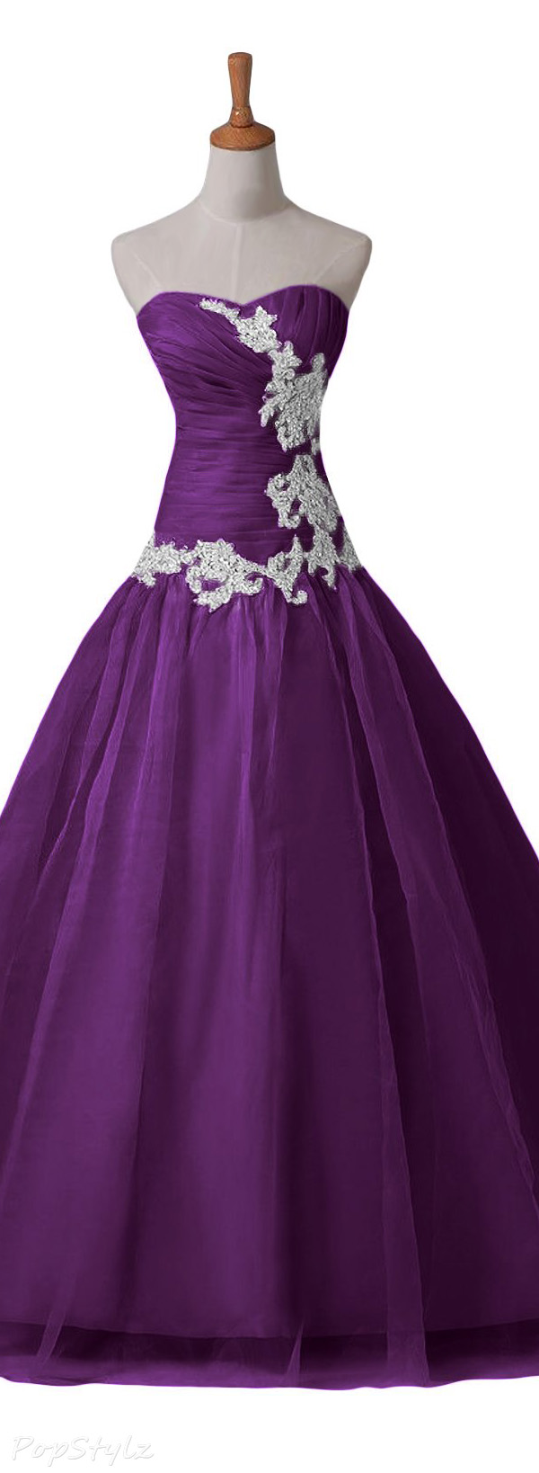 Sunvary Strapless Lon Formal Evening Gown
